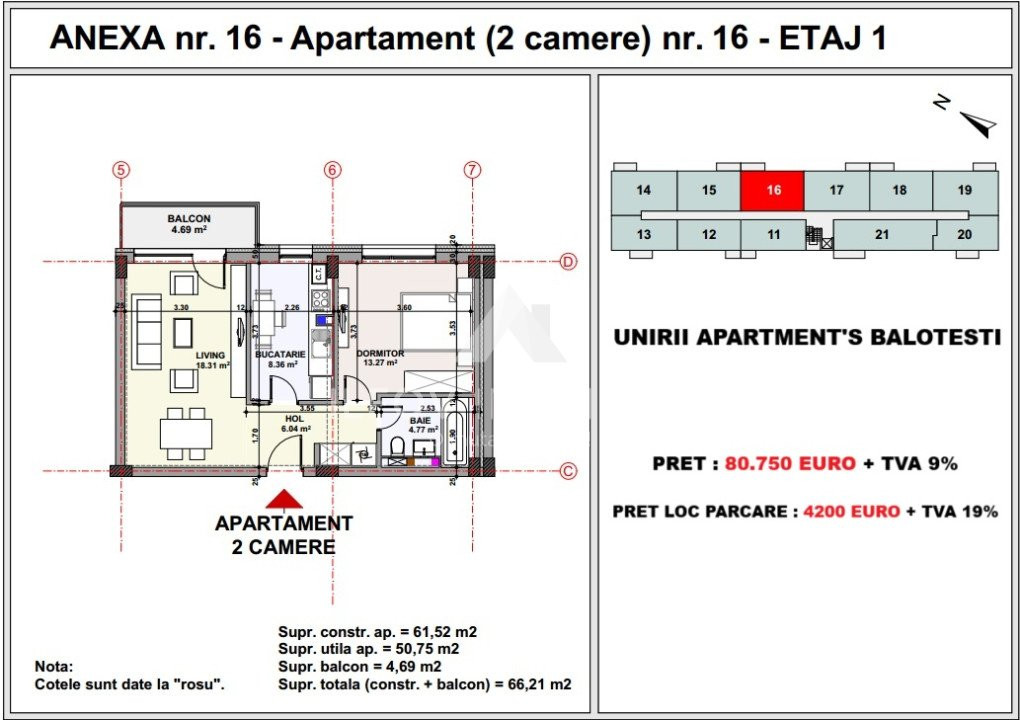 Apartament 2 camere cu gradina, Unirii Apartment's