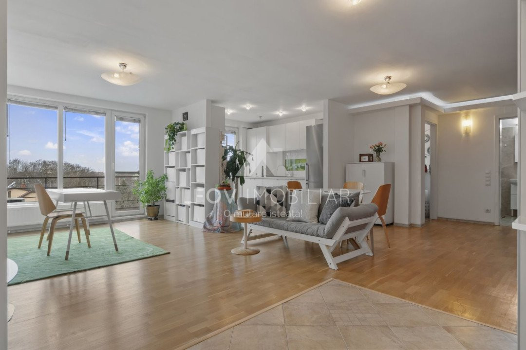 Apartament 2 camere Otopeni central, utilat si mobilat