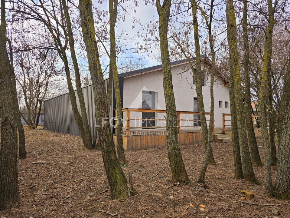Casa tip cabana Ciolpani 166mp, 890mp teren, oaza ta verde