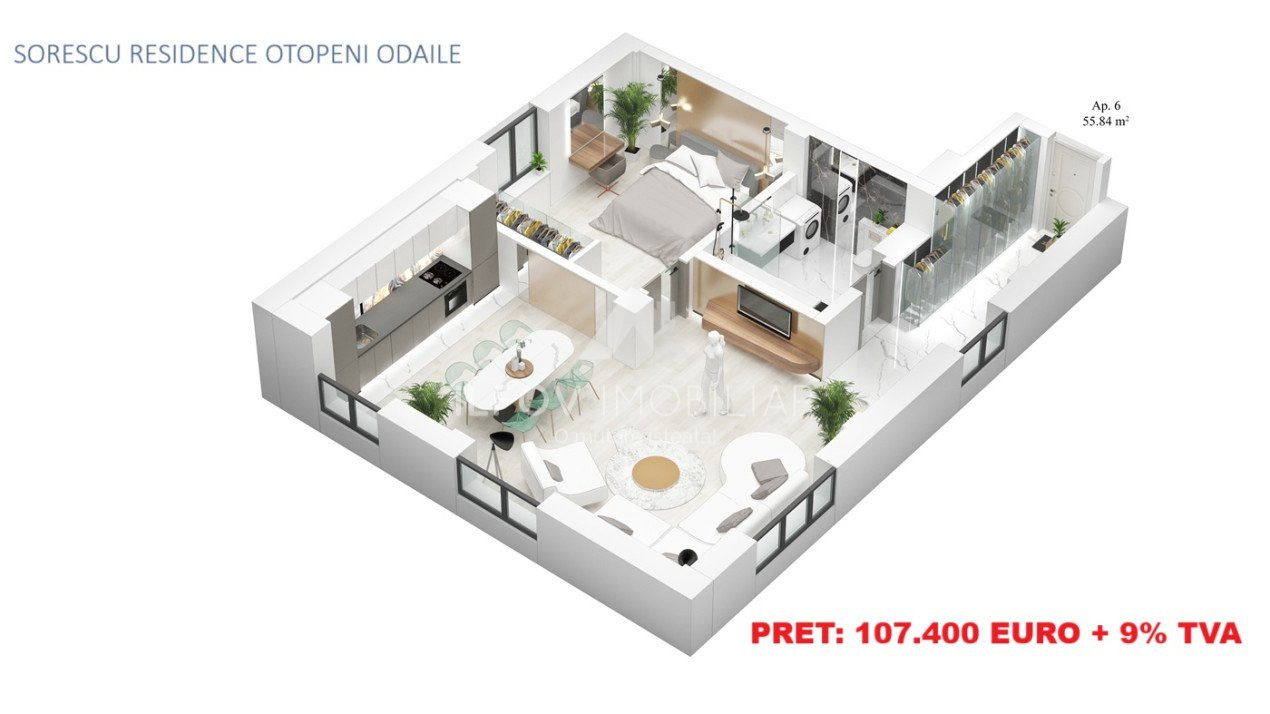 Sorescu Residence - Apartamente cu 2 camere, parcare, lift