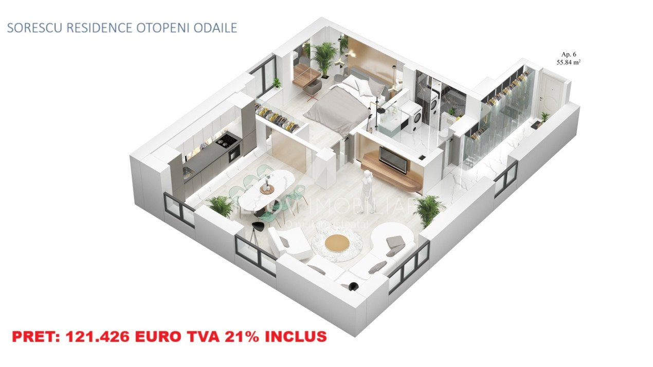 Sorescu Residence - Apartamente cu 2 camere, parcare, lift