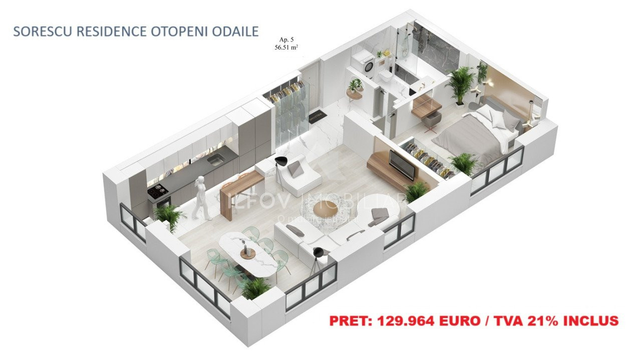 Sorescu Residence - Apartamente cu 2 camere, parcare, lift