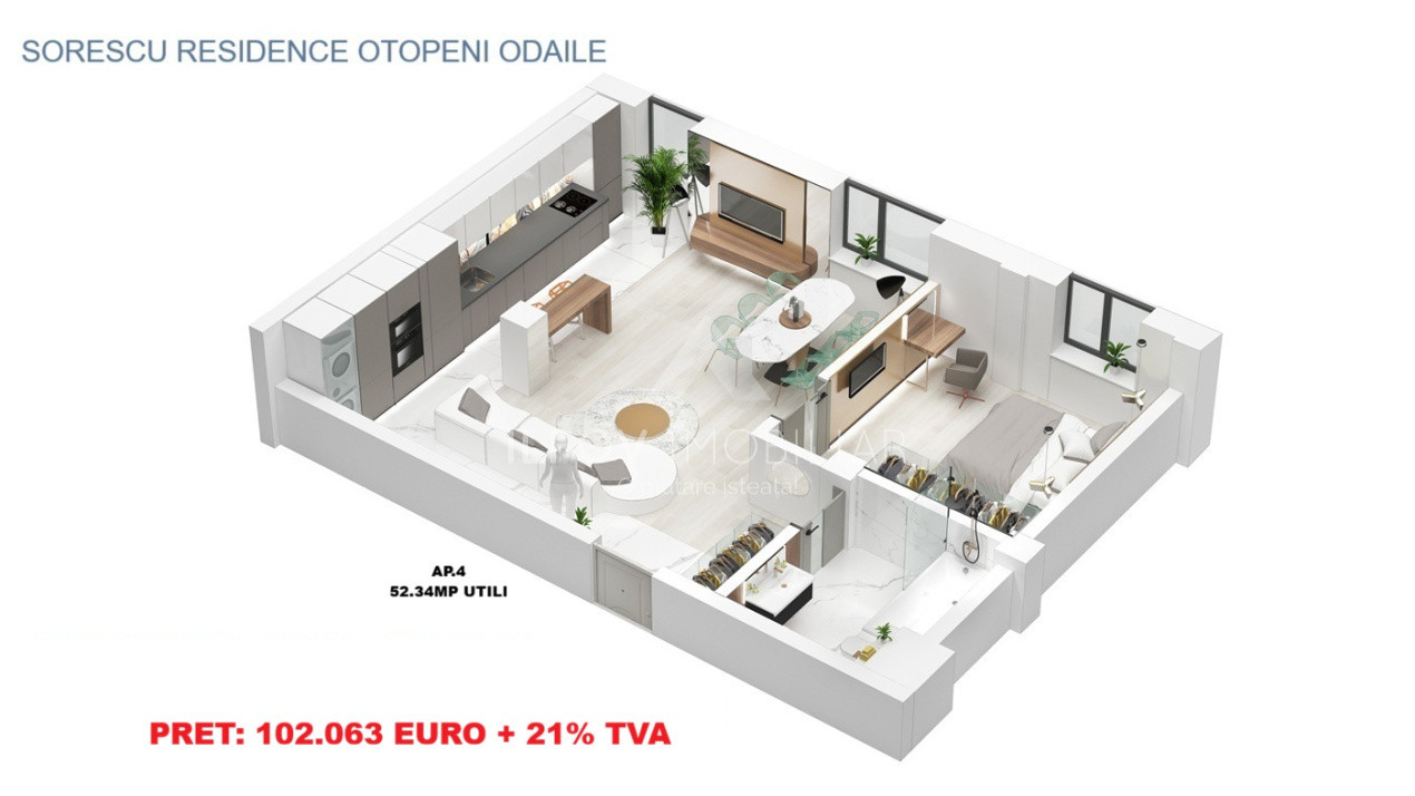 Sorescu Residence - Apartamente cu 2 camere, parcare, lift