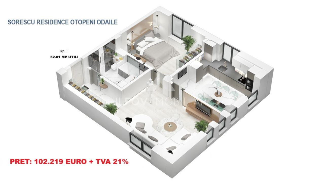 Sorescu Residence - Apartamente cu 2 camere, parcare, lift
