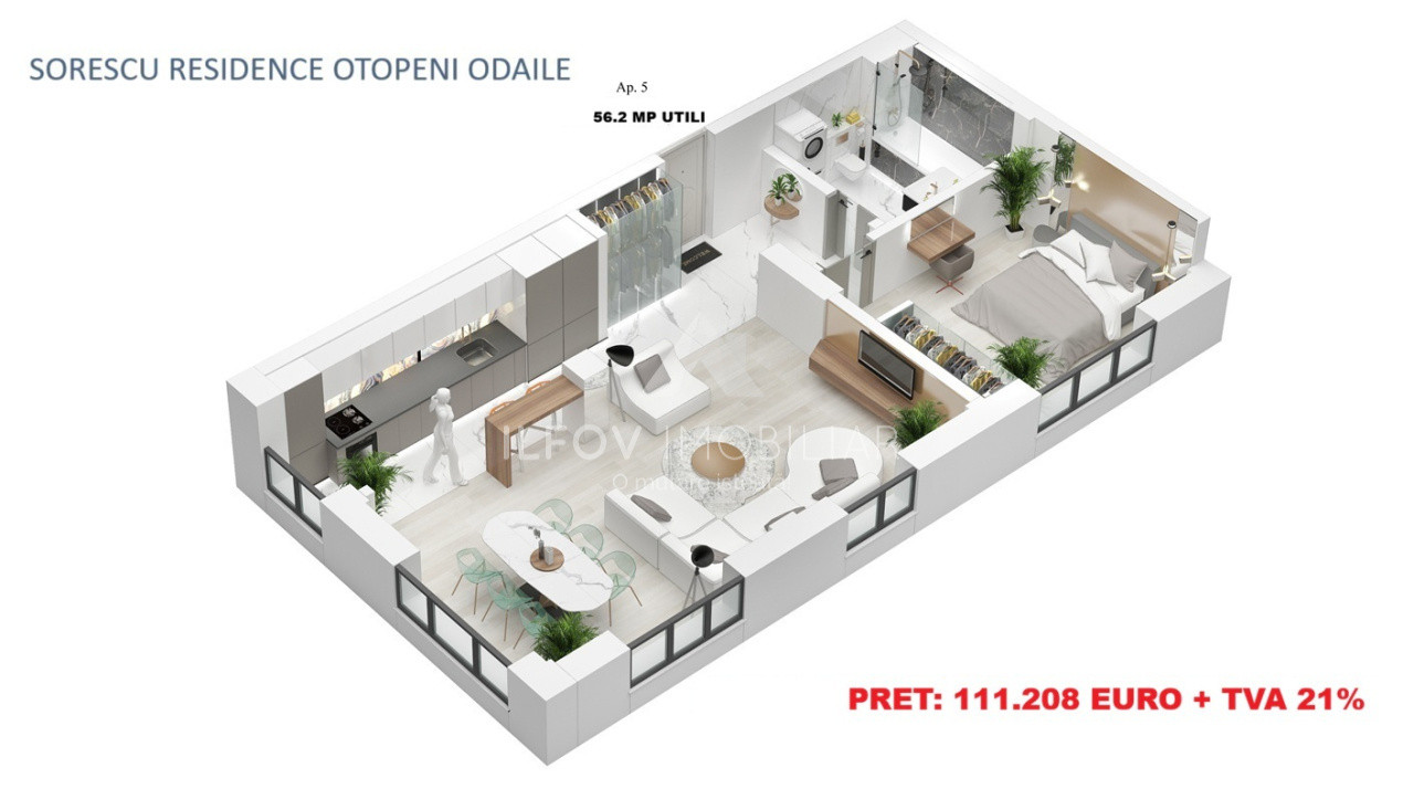 Sorescu Residence - Apartamente cu 2 camere, parcare, lift