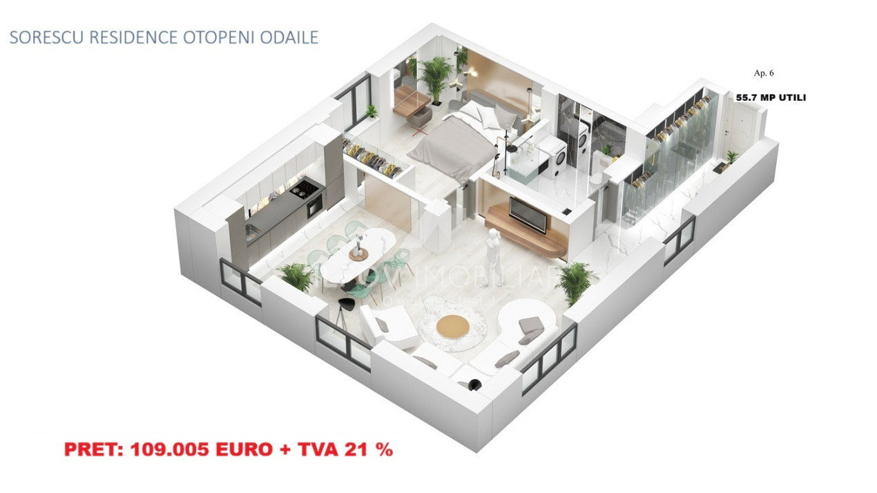 Sorescu Residence - Apartamente cu 2 camere, parcare, lift