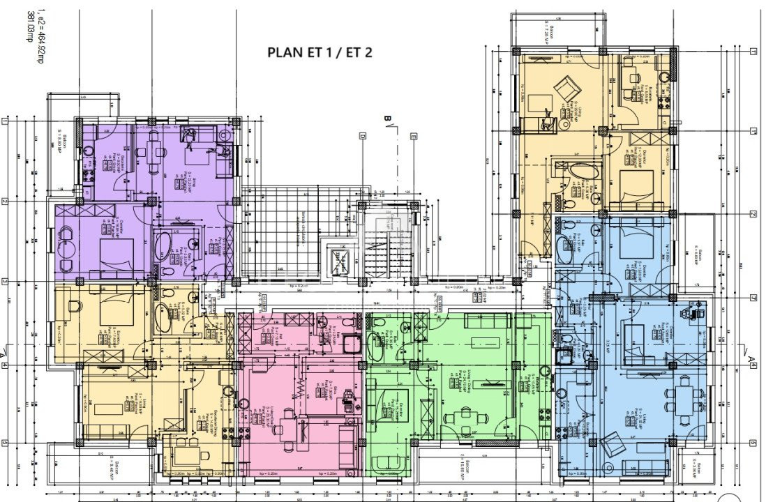 Apartamente cu 2 camere cu terasa, lift, langa parc 1 Mai