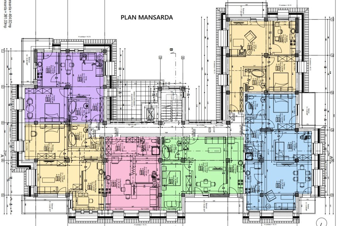 Apartamente cu 2 camere cu terasa, lift, langa parc 1 Mai