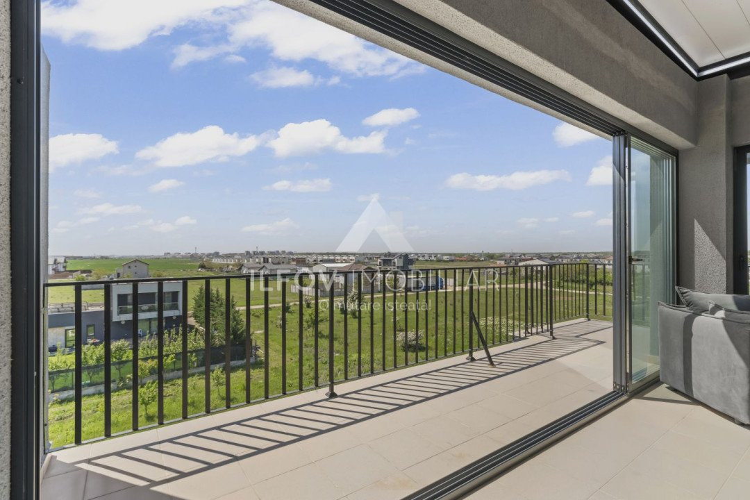 Apartament 2 camere, 74mp, terasa inchisa cu vedere panoramica