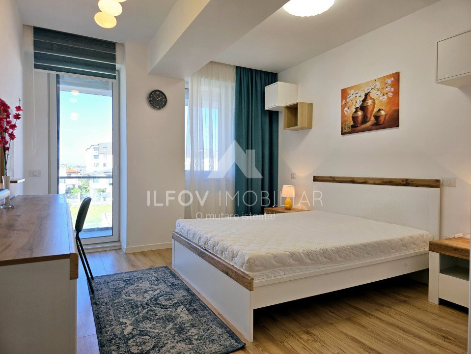 Apartament 2 camere spatios, 77mp, utilat si mobilat, 2 parcari