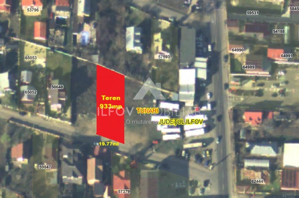 Lot 933mp, Pipera-Tunari, toate utilitatile, asfalt