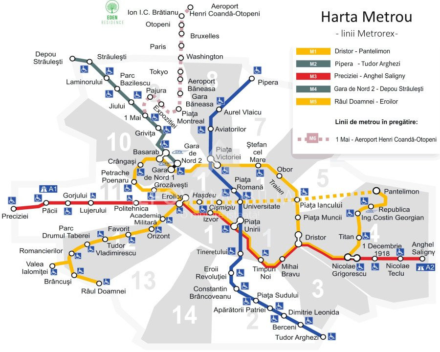 Apartamente 2 si 3 camere, langa metrou, Eden Residence Otopeni