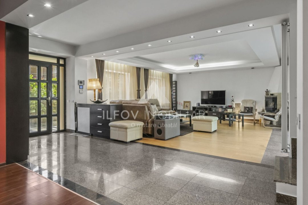 Otopeni central - vila single 387mp, lot generos 488mp, garaj, toate utilitatile