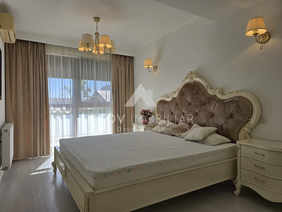 Apart. 3 camere central Otopeni, 105 mp, utilat mobilat lux, parcare
