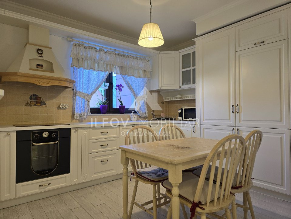 Apart. 3 camere central Otopeni, 105 mp, utilat mobilat lux, parcare