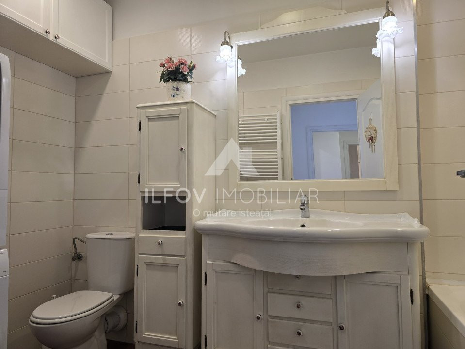 Apart. 3 camere central Otopeni, 105 mp, utilat mobilat lux, parcare