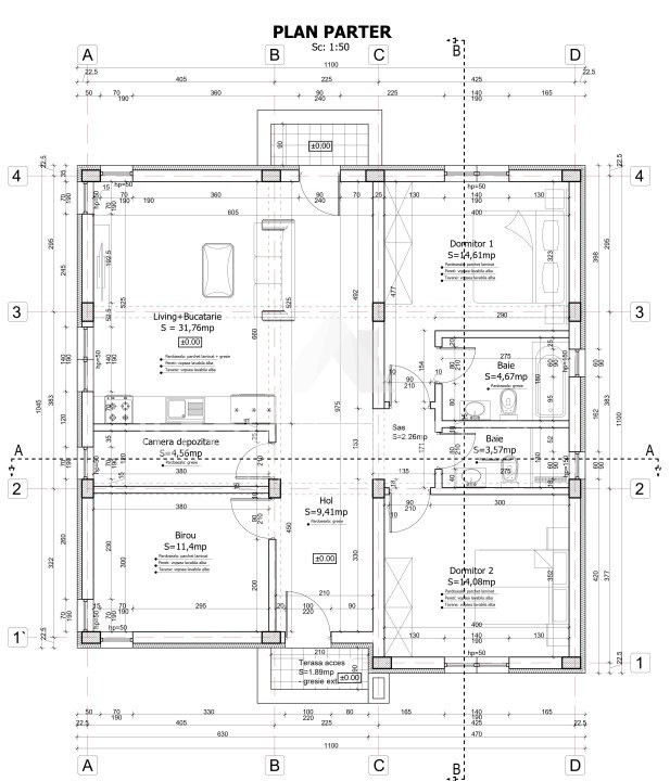 Case Balotești, 120mp, utilități, pădure, curte proprie, decembrie predare