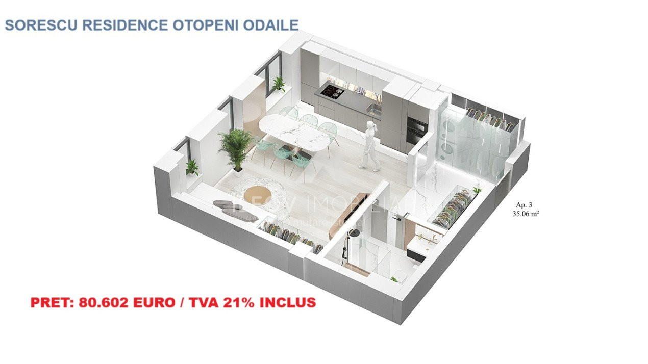 Sorescu Residence - Studio confort 1, bloc cu lift