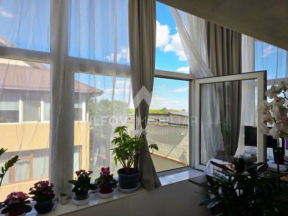 Apartament 3 camere Otopeni 90.mp, ultracentral, renovat, centrala
