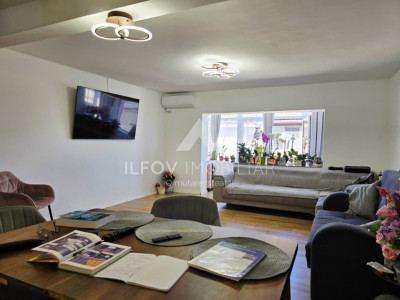 Apartament 3 camere Otopeni 90.mp, ultracentral, renovat, centrala