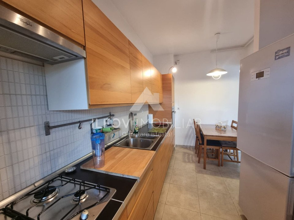 Apartament 3 cam. Otopeni, et. 1, mobilat-utilat, loc parcare