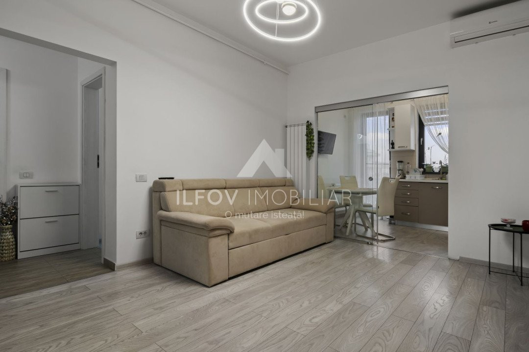 Apartament 2 camere Tunari, utilat si mobilat, parcare