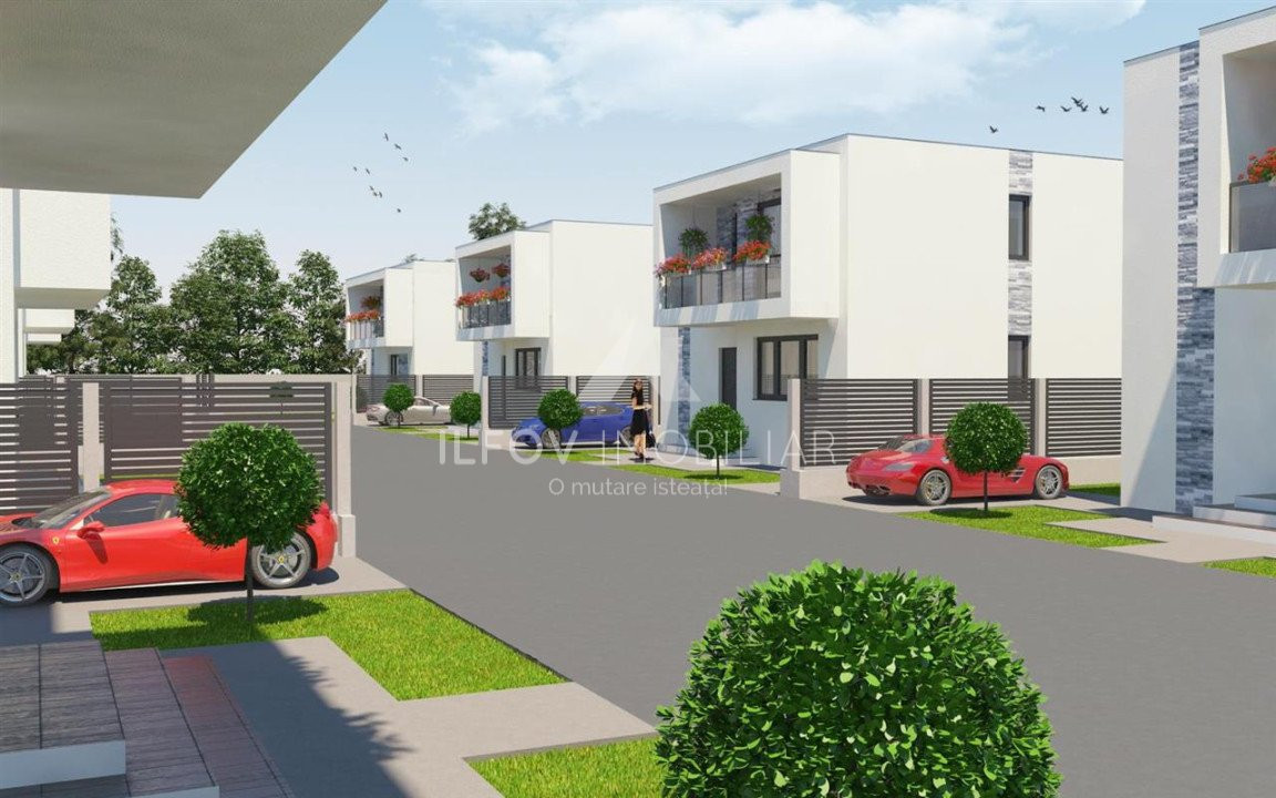 Ansamblu 8 case la structura, 3298mp teren, autorizatie valabila