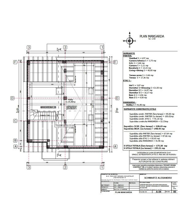 Casa single Otopeni 248.45mp, lot 464mp, influente neoromanesti