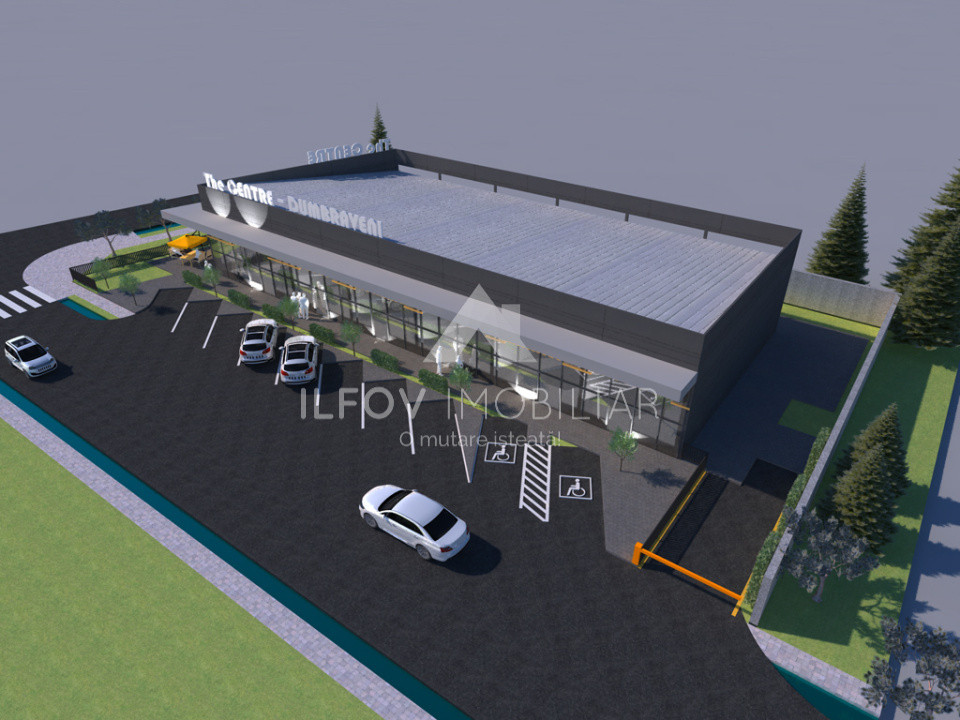 Teren intravilan Balotesti, autorizatie construire spatiu comercial 585mp