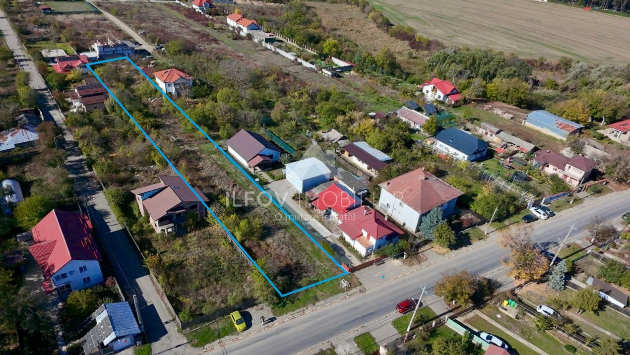 Teren intravilan 2000mp Balotesti, asfalt, utilitati, zona centrala