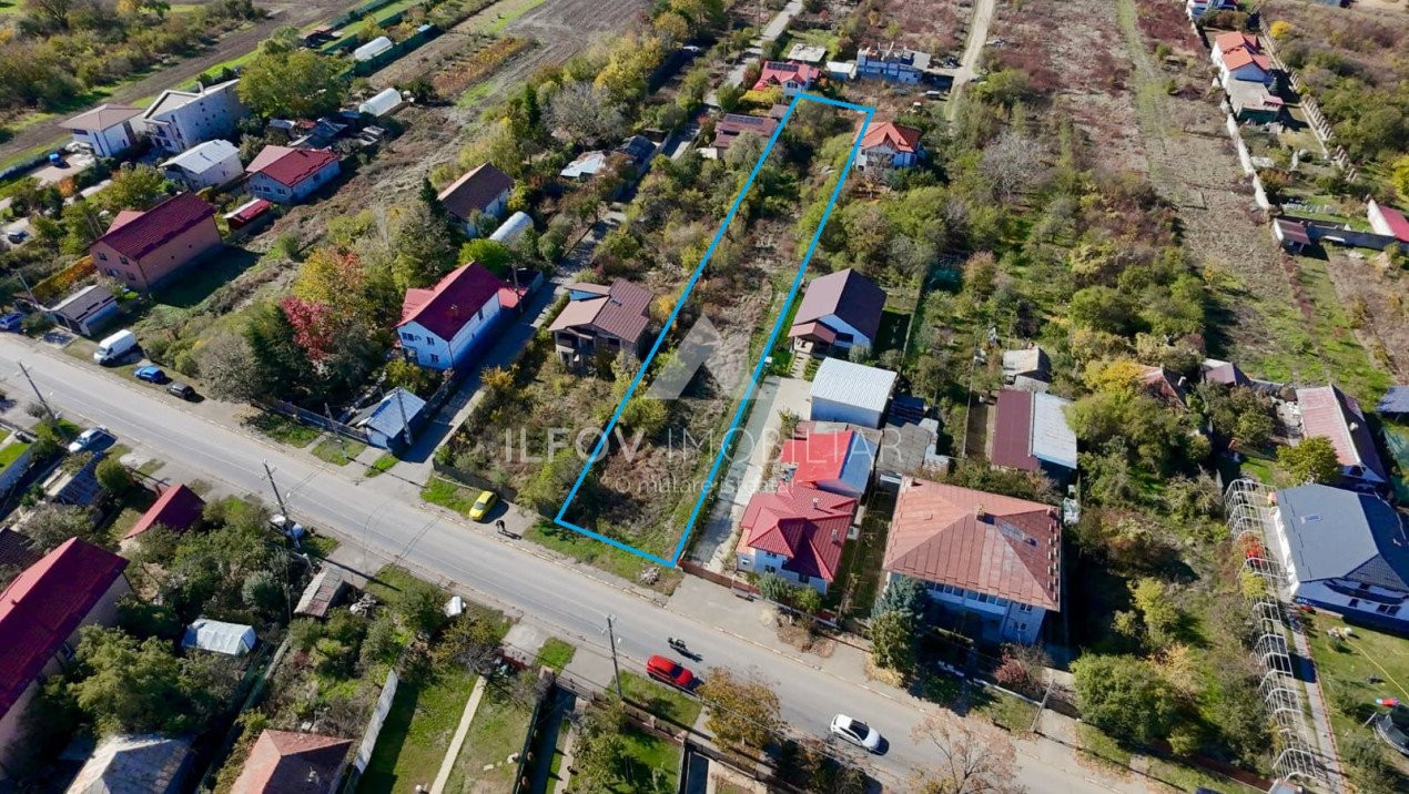 Teren intravilan 2000mp Balotesti, asfalt, utilitati, zona centrala