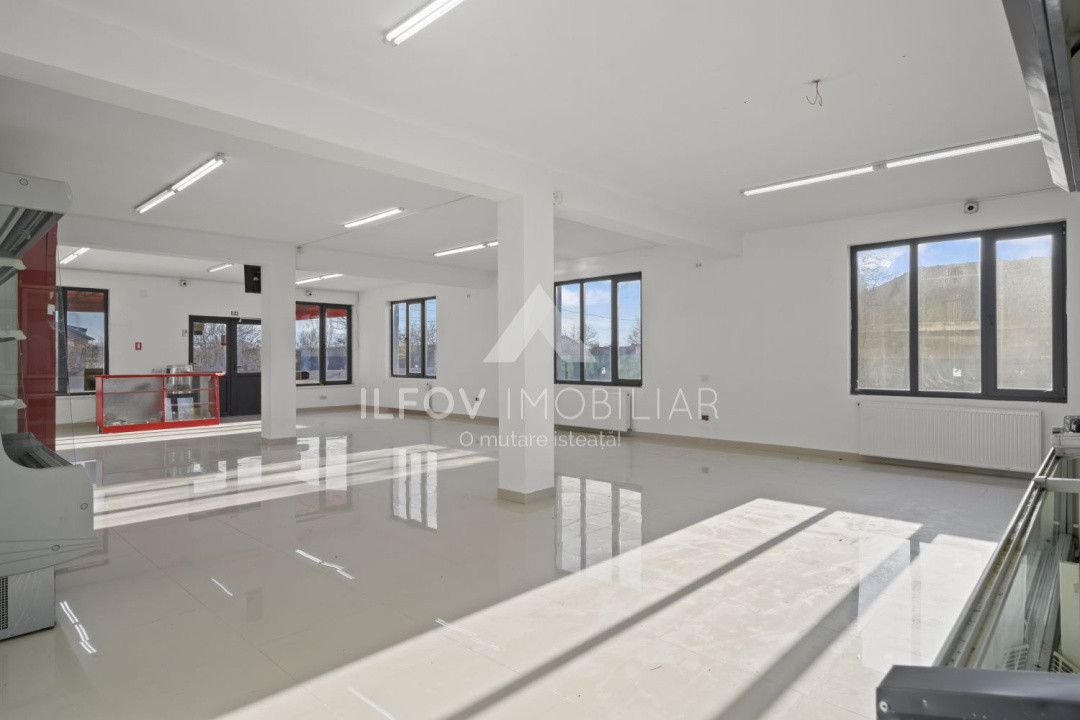 Construcție comercială rezidențială 251mp, spălătorie auto și depozit 127 mp DN1