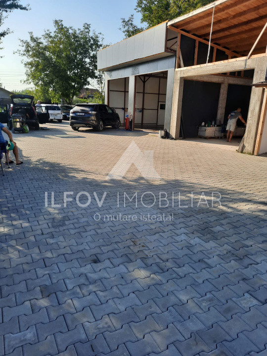 Construcție comercială rezidențială 251mp, spălătorie auto și depozit 127 mp DN1