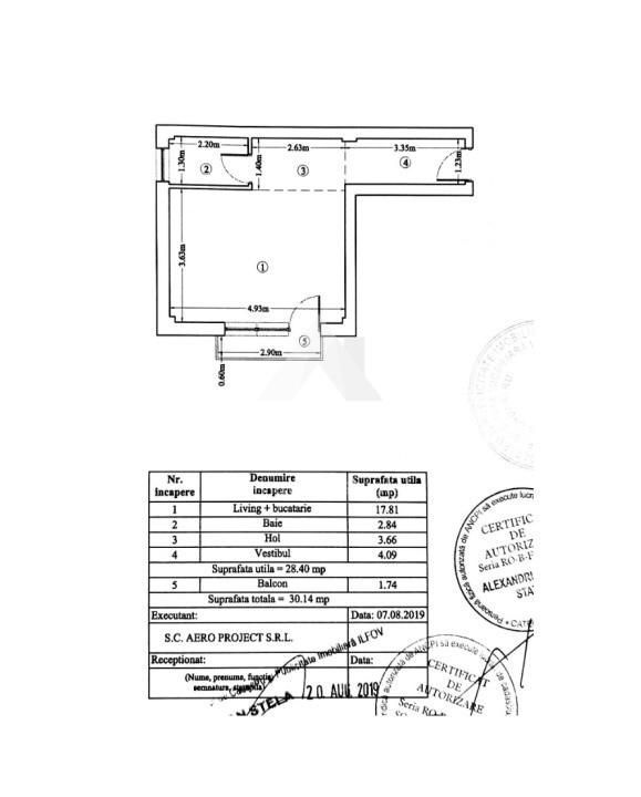 Garsoniera Forest Tunari, utilata si mobilata, parcare