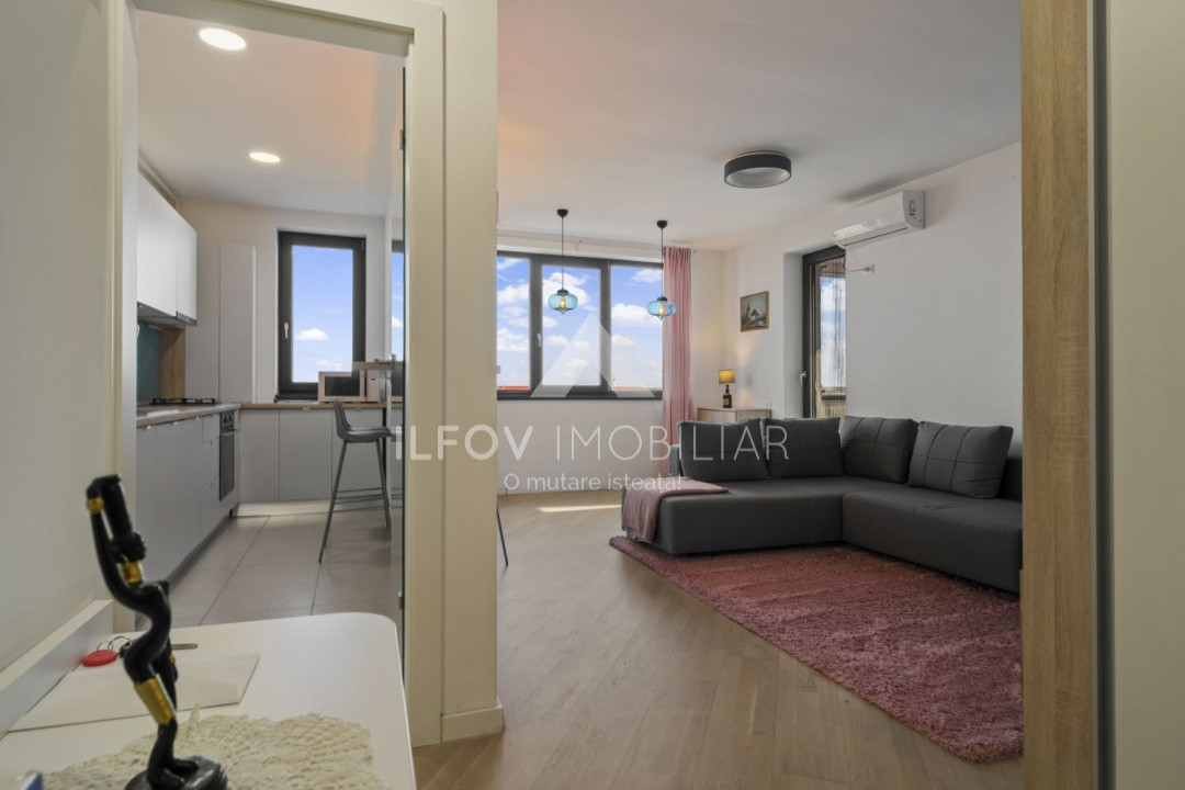 Apartament 2 camere central Otopeni, mobilat si utilat modern