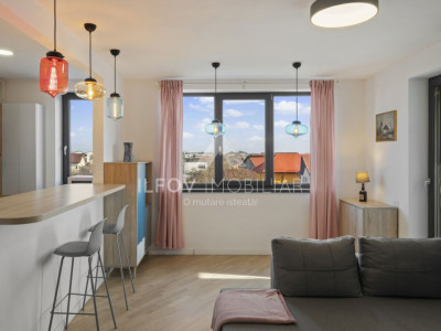 Apartament 2 camere central Otopeni, mobilat si utilat modern