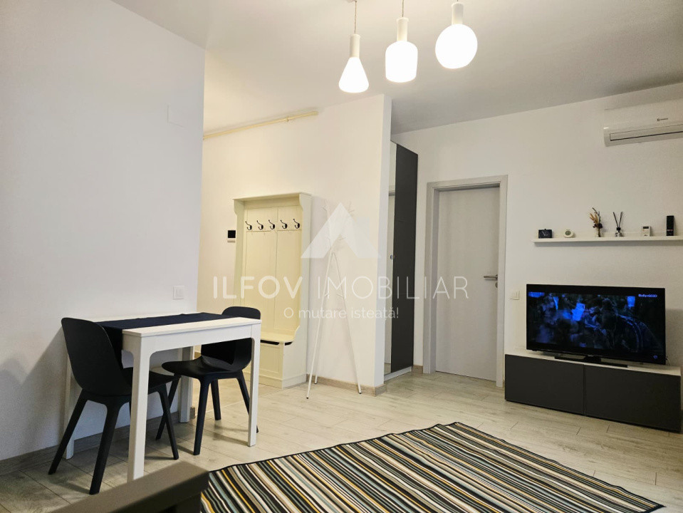 Garsoniera Otopeni 34.53mp, utilata si mobilata, parcul Unirii