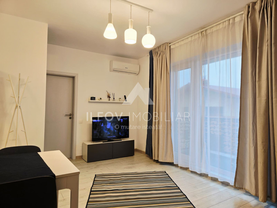 Garsoniera Otopeni 34.53mp, utilata si mobilata, parcul Unirii