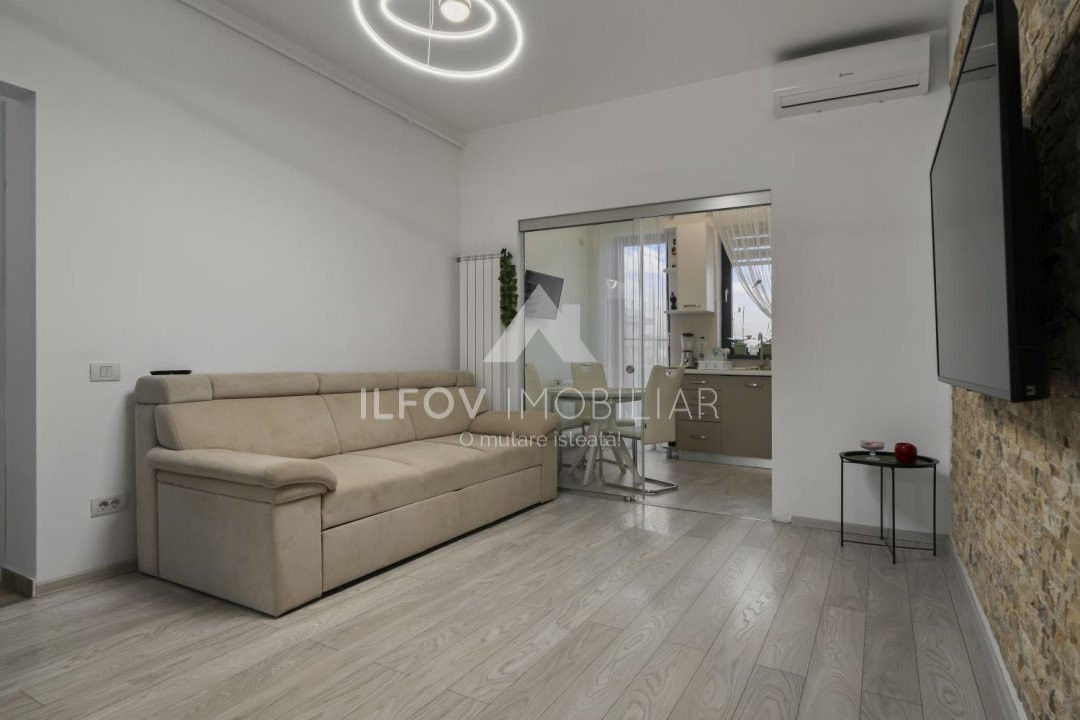 Apartament 2 camere Tunari, utilat si mobilat, parcare