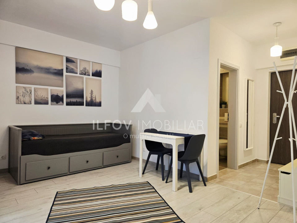 Garsoniera Otopeni 34.53mp, utilata si mobilata, parcul Unirii