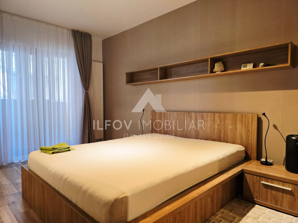 Apartament 2 camere Otopeni, utilat si mobilat, 2bai, parcare, etaj 1