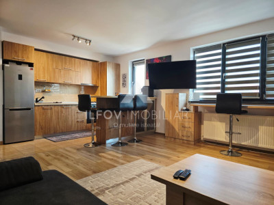 Apartament 2 camere Otopeni, utilat si mobilat, 2bai, parcare, etaj 1