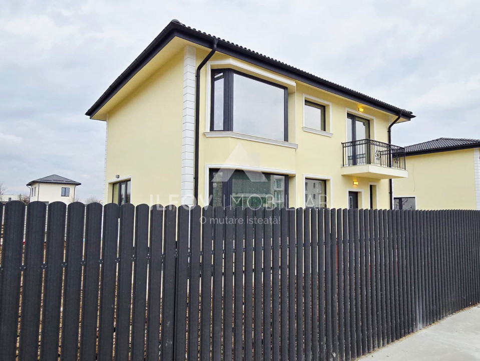 Vilă superbă P+1 Tunari 171mp, 4 camere, curte proprie, 467 mp teren