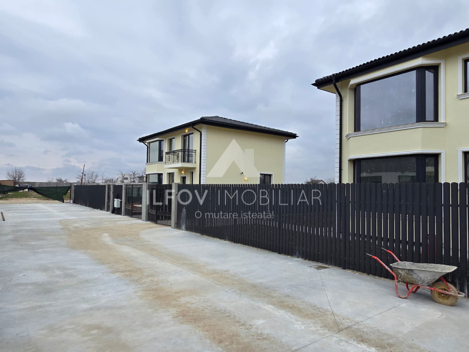 Vilă superbă P+1 Tunari 171mp, 4 camere, curte proprie, 467 mp teren