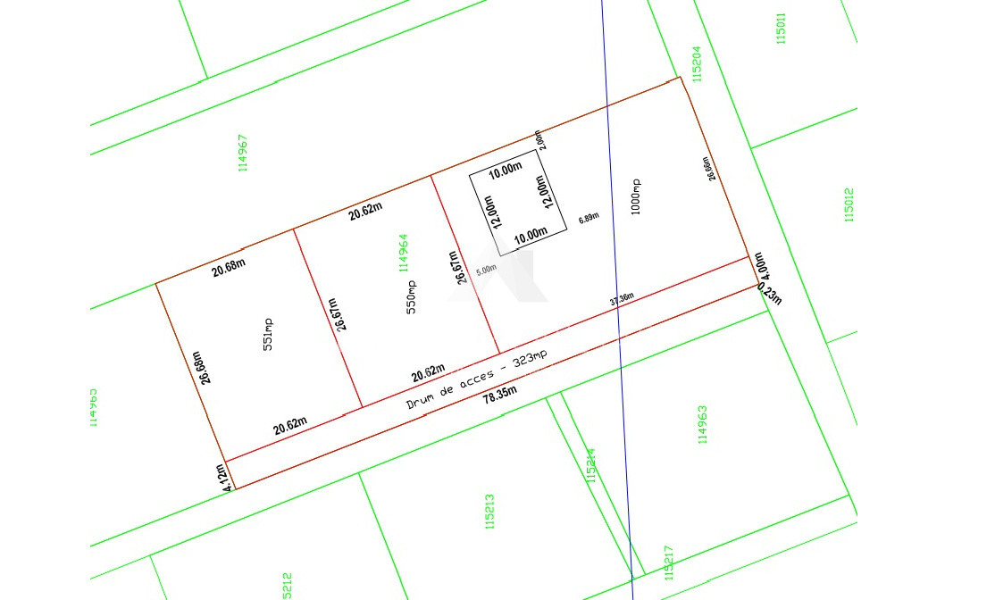 TEREN 2.500 MP, DESCHIDERE 30.66 ML, LÂNGĂ PĂDURE, POSIBILITATE PARCELARE