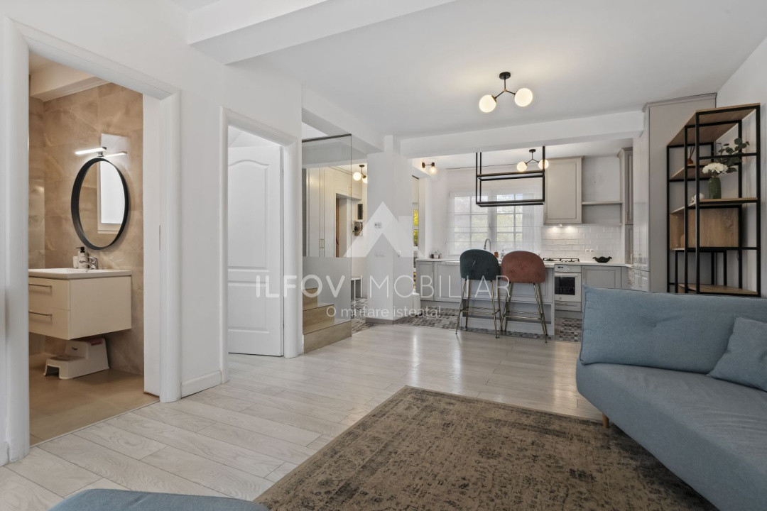 Casa 4 camere Otopeni, central, utilata si mobilata modern