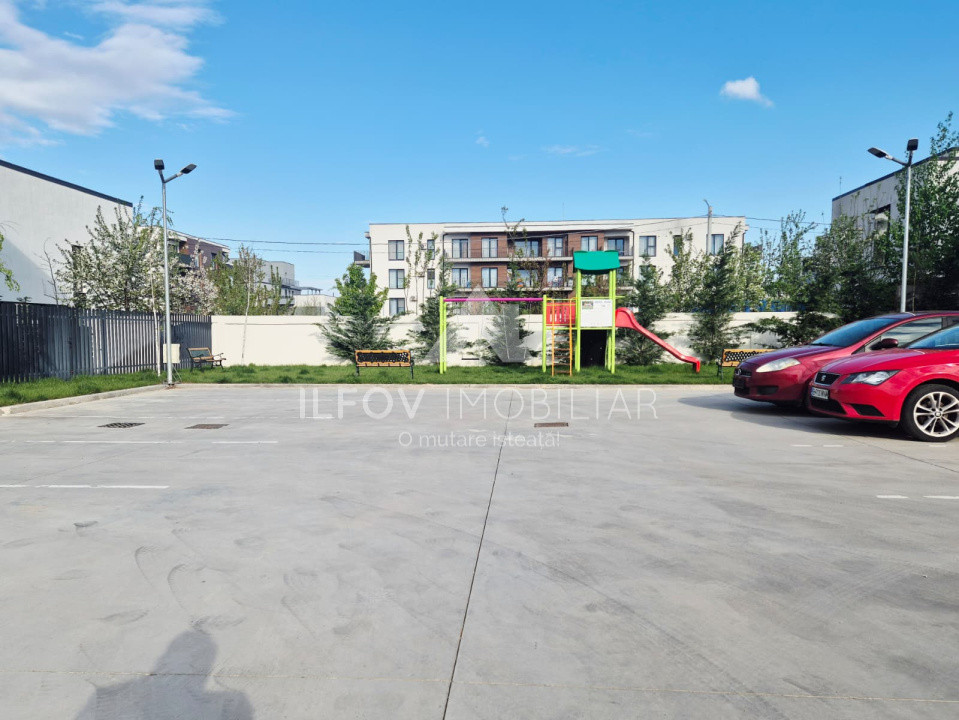 Apartament 2 camere cu gradina in Tunari, langa padure, loc de parcare