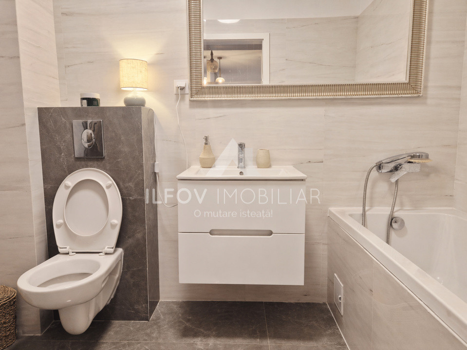 Apartament 2 camere cu gradina in Tunari, langa padure, loc de parcare