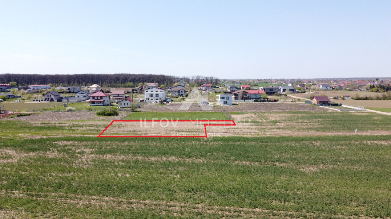 Teren Ghermănești-Snagov 1250mp, deschidere 37.5ml, lângă pădure