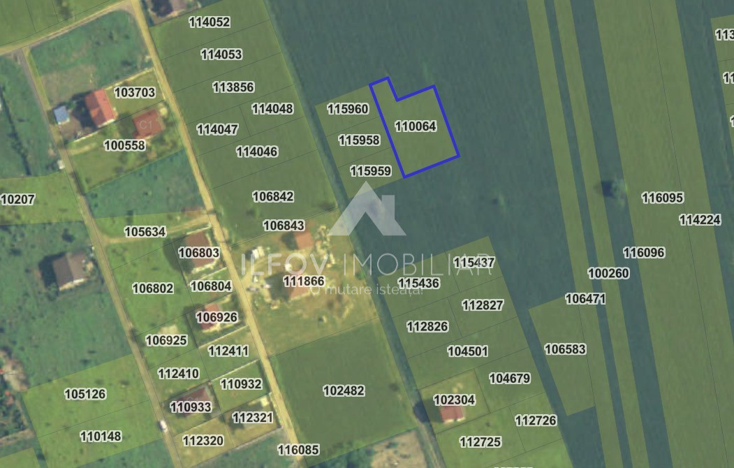 Teren Ghermănești-Snagov 1250mp, deschidere 37.5ml, lângă pădure
